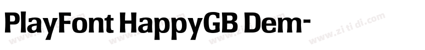 PlayFont HappyGB Dem字体转换
